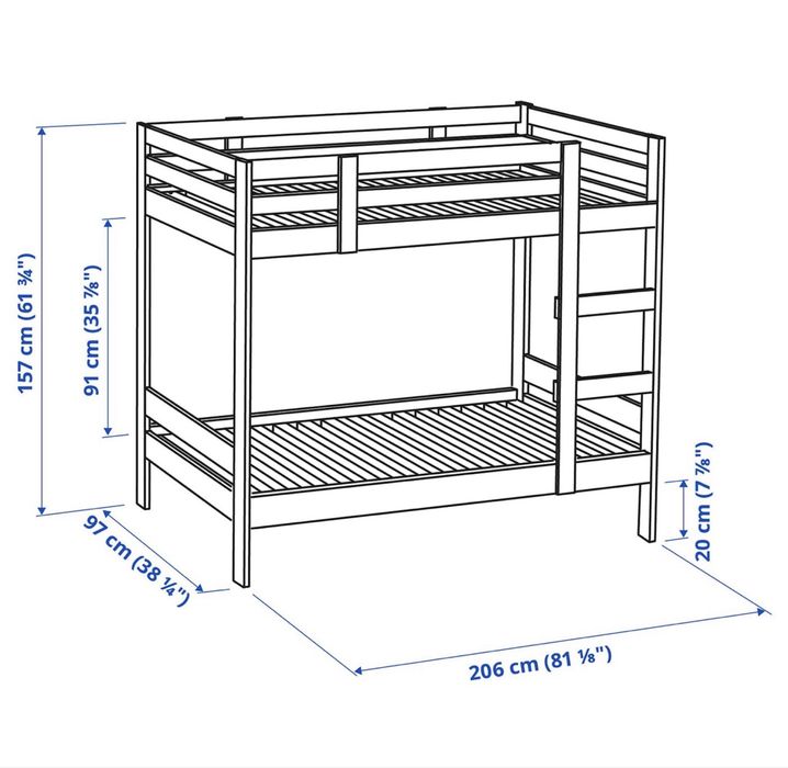 Cama IKEA MYDAL 90x200 cm