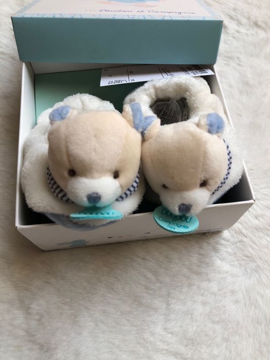 Kapcie, buty miechowski niemowlęce Doudou