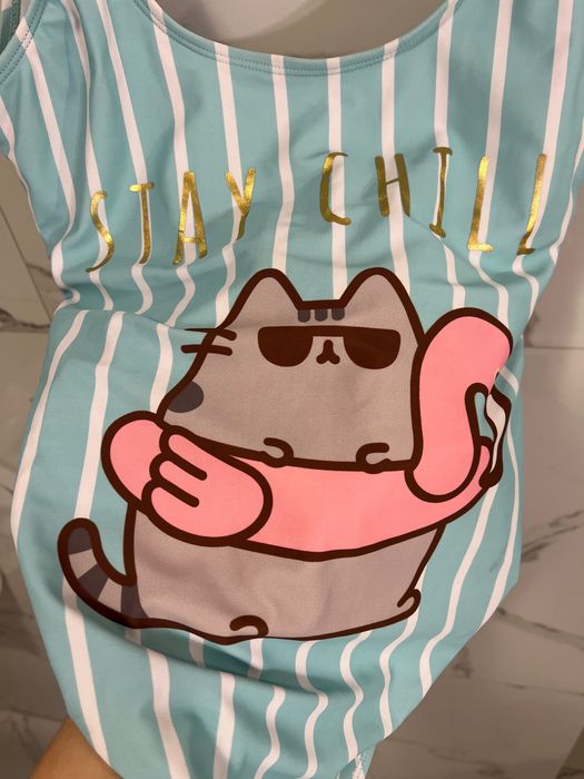 Pusheen Kot Kostium kąpielowy jednoczęściowy Strój XS