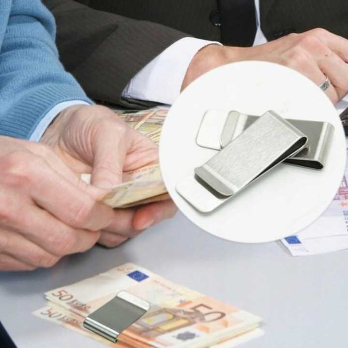 Mini Klips na banknoty spinka na karty stal  Prezent Black weeks
