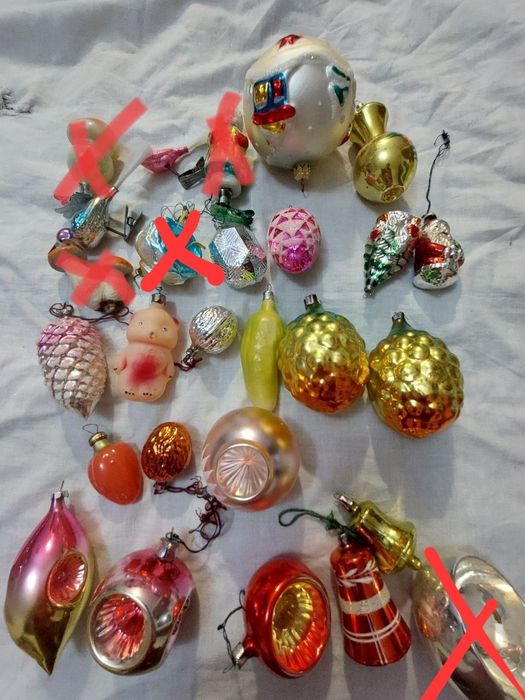 Елочные игрушки времен ссср