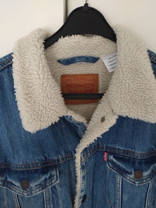 Kurtka katana męska dżinsowa Levi's Sherpa XL
