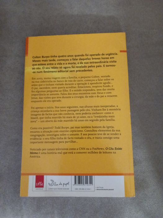 Livro "O Céu Existe Mesmo" como Novo!!!