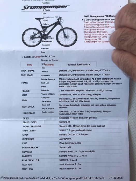 Specialized Stumpjumper FSR Carbon