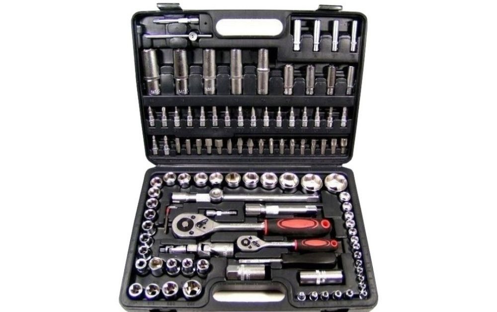 Walizka Klucze 108 elementów Nasadowe ZESTAW Kluczy NASADOWYCH 108 el