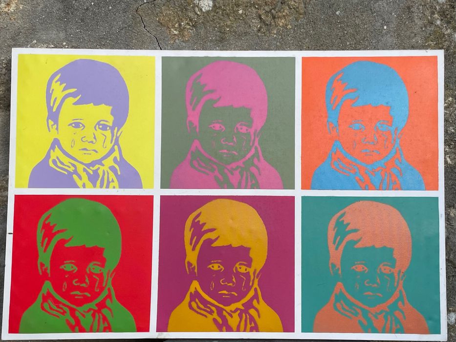 Quadro Pop Art Stencil – 120x80 cm