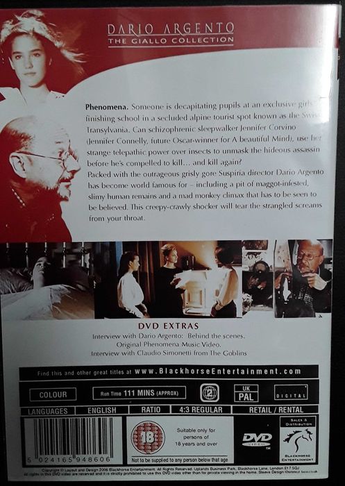 Phenomena de Dario Argento -  DVD