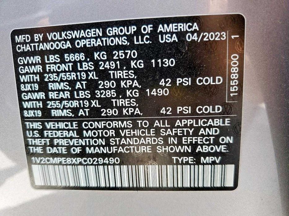 VOLKSWAGEN ID.4 2023 VIN 1V2CMPE8XPC029490 фото оголошення 13 з 13