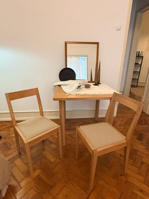 Conjunto mesa e 2 cadeiras mel
