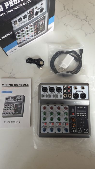 Mesa de mistura 5 canais