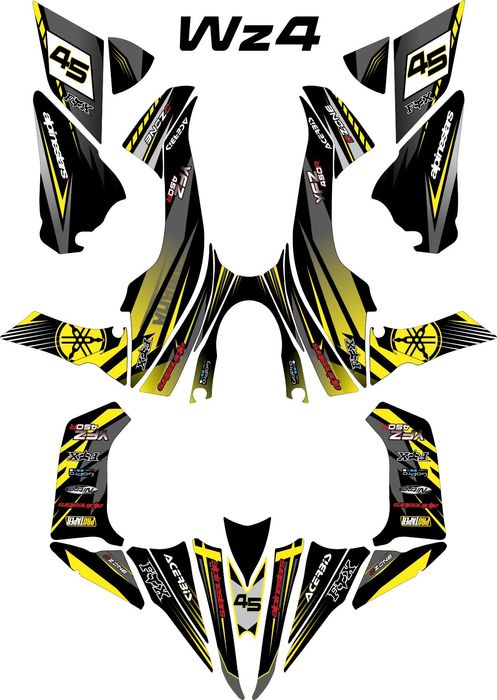 Naklejki Yamaha YFZ 450 R okleina  2014+