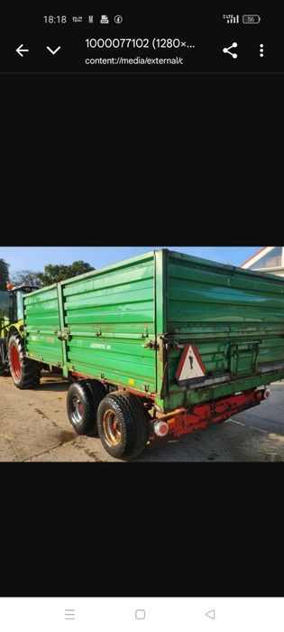 Przyczepa tandem  rolnicza  Warfama>   10 ton sprowadzona na 3 strony