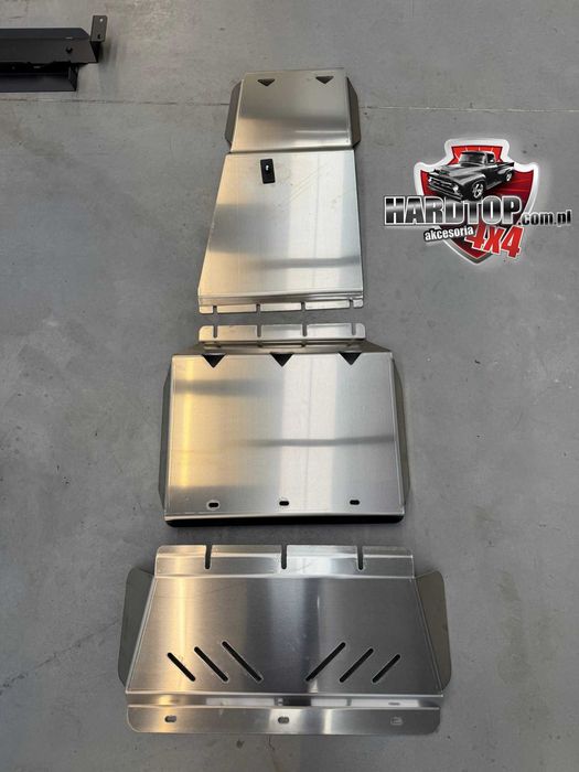 KOMPLET Osłon Aluminiu 6mm VW AMAROK Silnik/CHŁODNICA/Skrzynia 2012-22