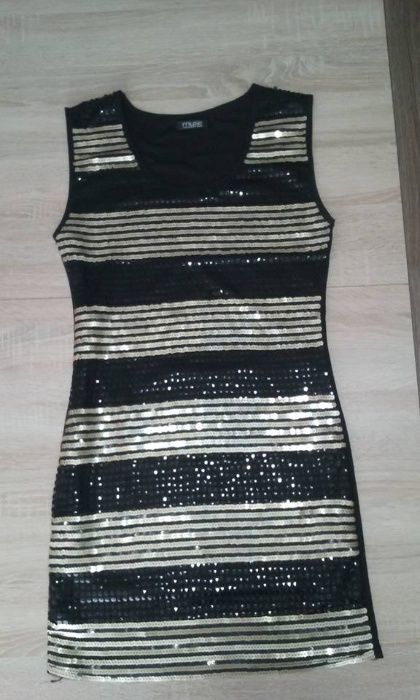 Mini Sukienka Cekiny S/M