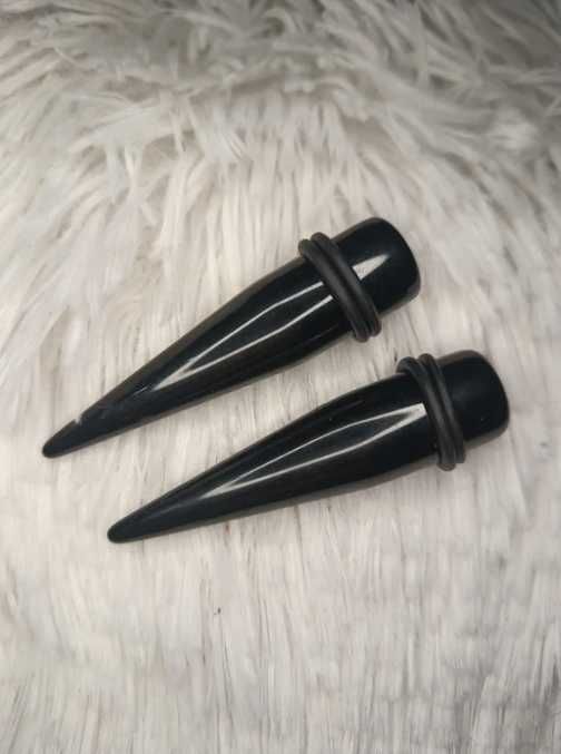 Tunele plugi tapery czarne 14mm