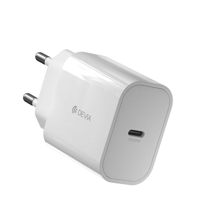 iPhone Devia ładowarka sieciowa Smart PD 20W USB-C biała Lightning