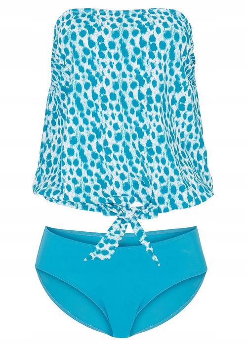 B.P.C tankini turkusowe we wzory oversize ^38