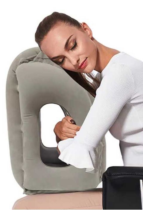 Poduszka podróżna dmuchana - komfort dla kręgosłupa