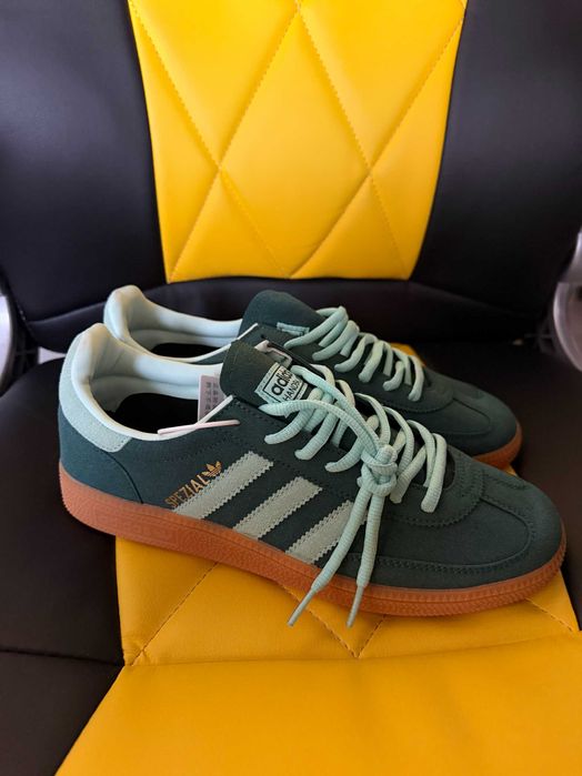Чоловічі кросівки Adidas Handball Spezial (зелені)