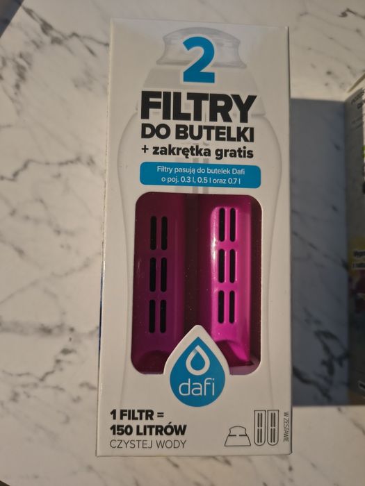 Filtry do butelki Dafi różowe NOWE