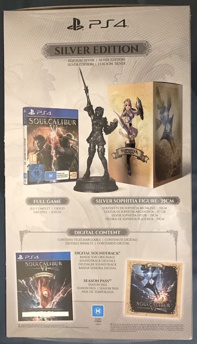 Soul Calibur 6 VI SILVER Collectors Edition ps4