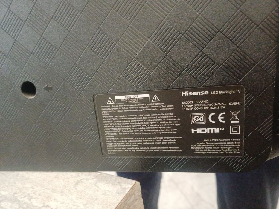 Qled 4K UHD Hisense 55A7HQ Smart TV Wi-Fi телевизор 55 дюймов