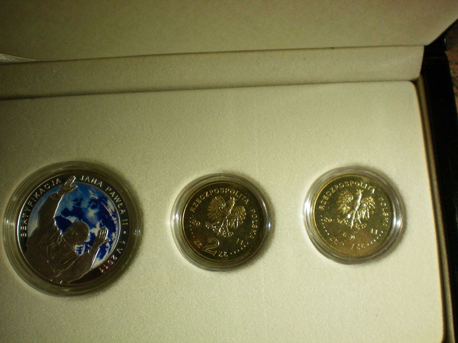 Zestaw numizmatyczny.