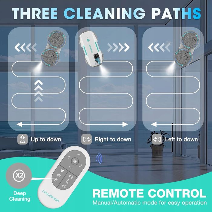 Robot do mycia okien HAUSHOF, elektryczny robot do mycia okien