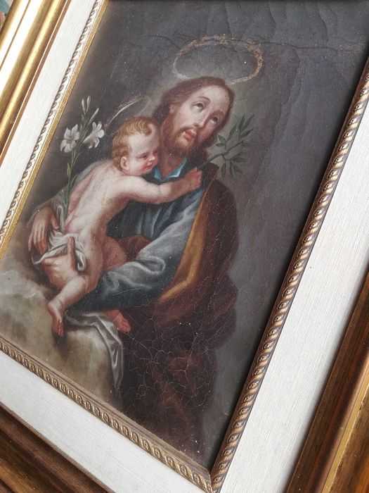 Pintura arte sacra sobre tela