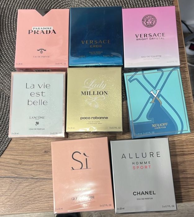 Perfumy 3 x20 ml Wybór