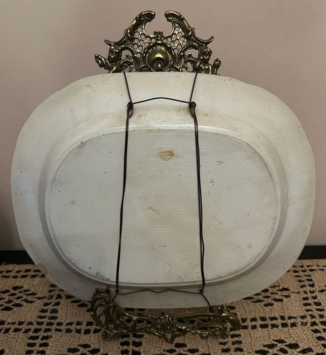 Travessa em faiança motivo chorão