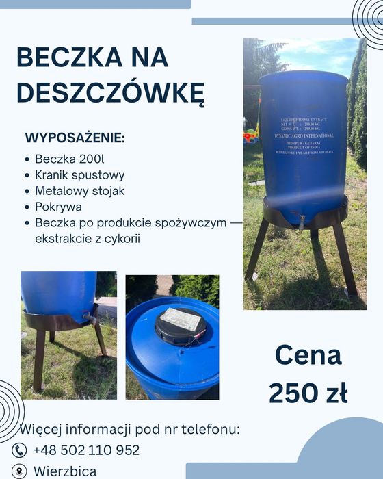 Beczka na deszczówkę