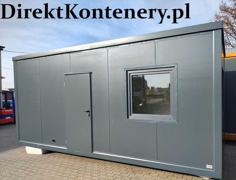 Kontener socjalny dla pracowników z WC i aneksem, szatnia NOWY