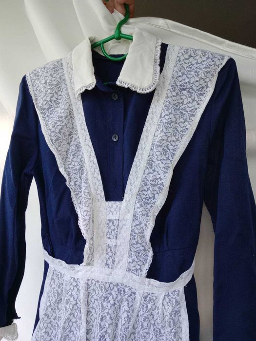 Карнавальний костюм - форма шкільна радянська з фартухом, 95 см