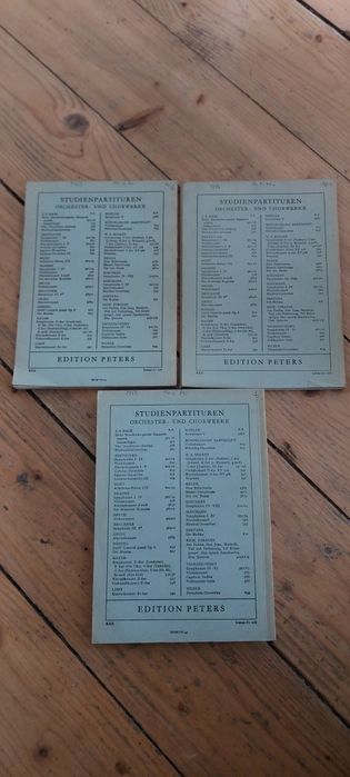 Partytury Edition Peters - Bach, Beethoven, Grieg