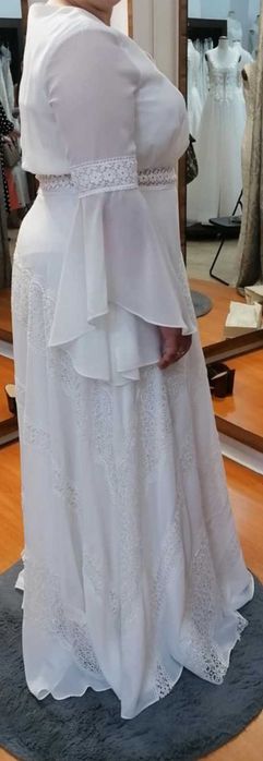 Suknia ślubna Boho koronka 46/48