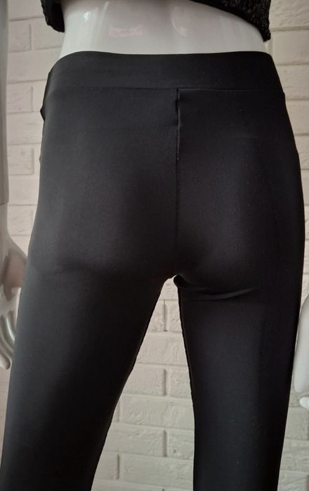Calzedonia czarne legginsy lycra cekiny M