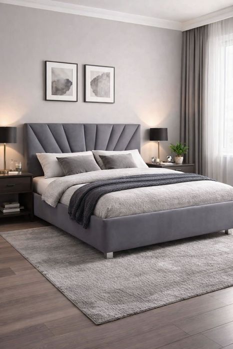 Łóżka sypialniane, tapicerowane