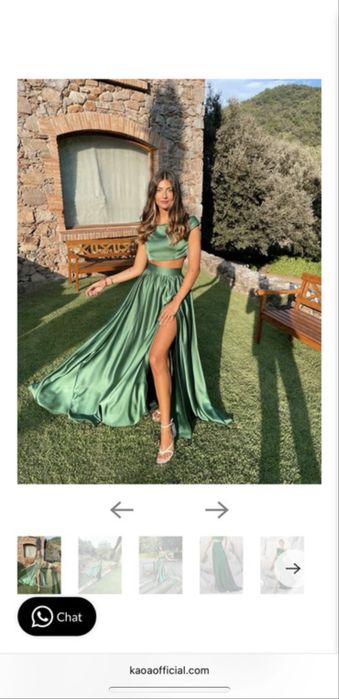 Saia longa coral KAOÂ