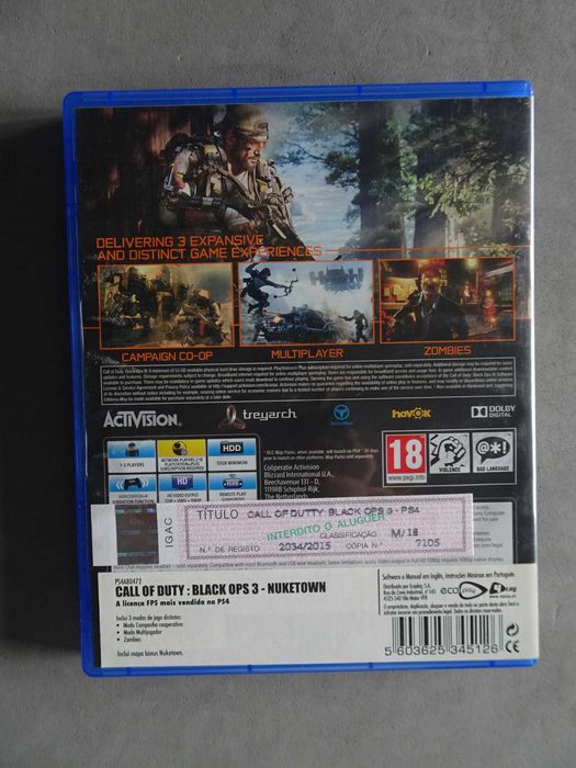 Jogo Playstation 4 PS4 - Call of Duty Black OPS
