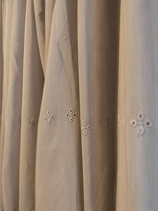 Cortinas de Linho + Sanefas de Madeira Cumaru Brasil (Ler Descrição)