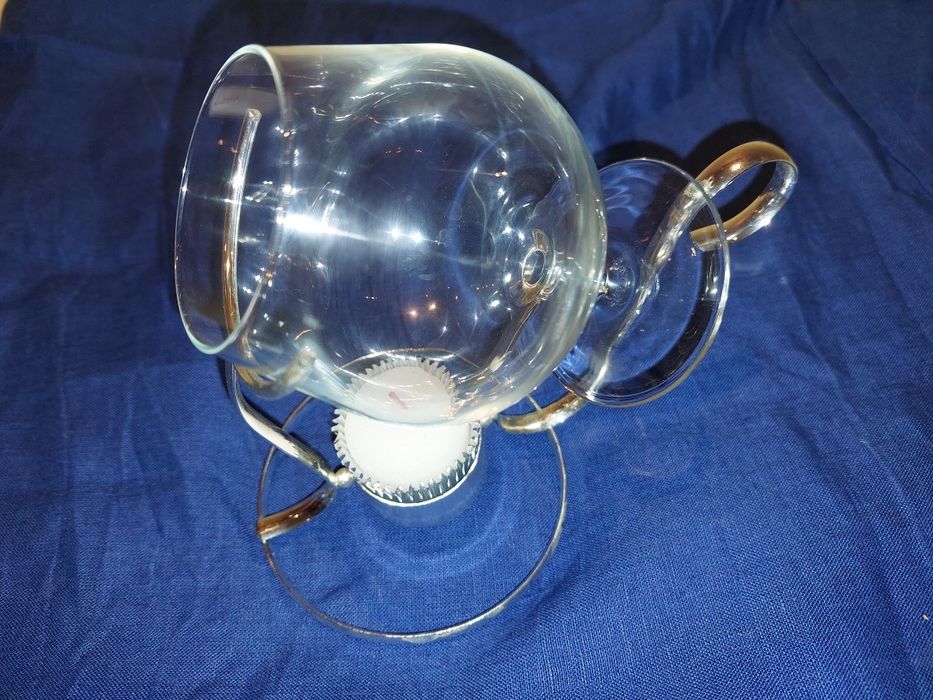 Balão de vidro com suporte