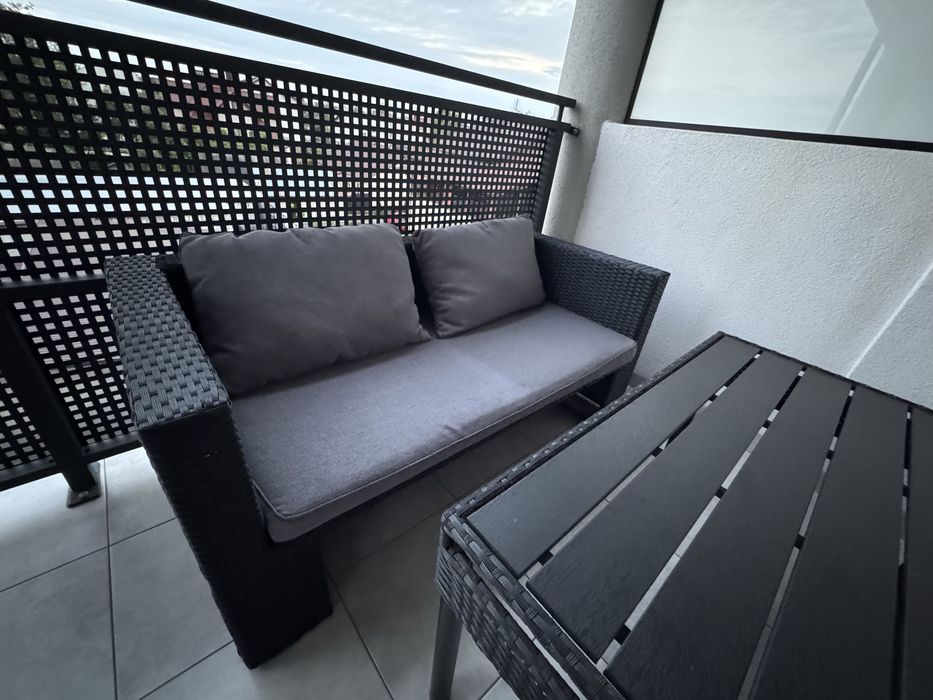 Meble ogrodowe balkon kanapa zestaw