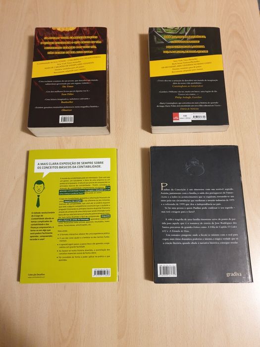 Livros variados (nacionais e estrangeiros)