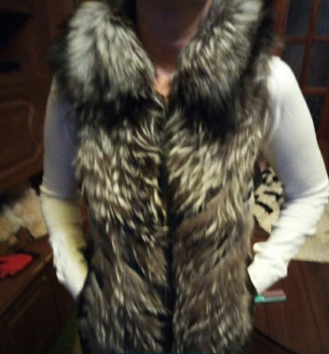 Чернобурка жилетка