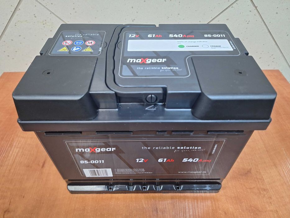 Łęczna - Nowy akumulator Maxgear 12V 61AH 540A P+