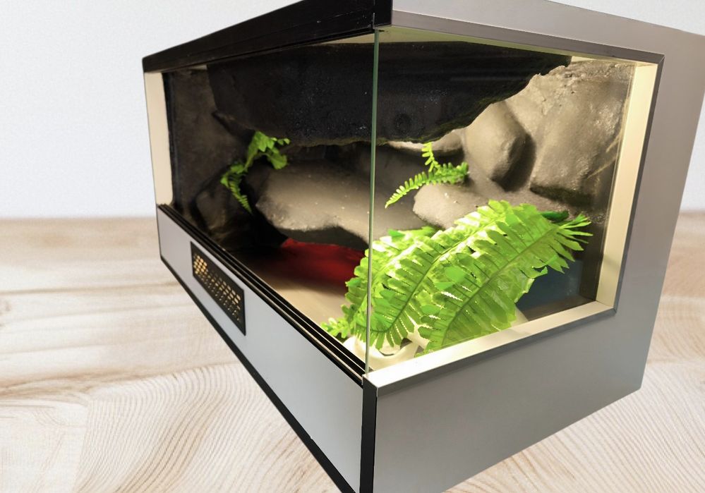 Terrarium meblowe 80x40x40cm gekon, wąż, agama
