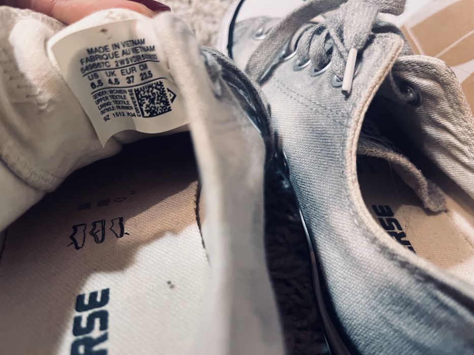 Trampki damskie converse szare rozm 37