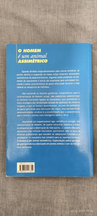Livro "O homem é um animal assimétrico"