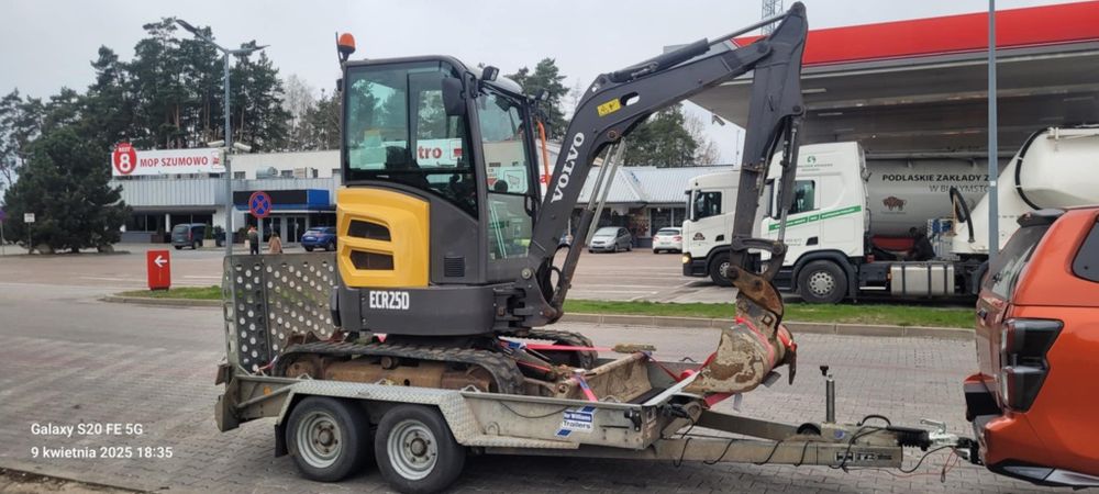 Wynajem Minikoparki Volvo ECR25D